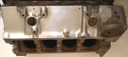 327 Chevy block after sanding