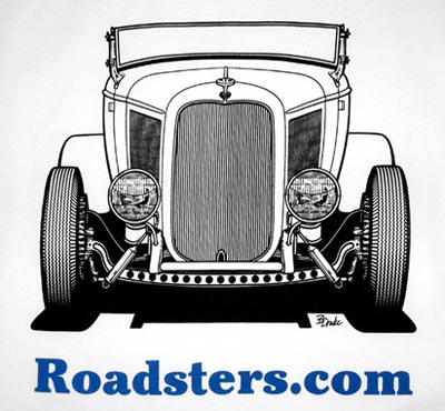 White Roadsters.com T-shirt