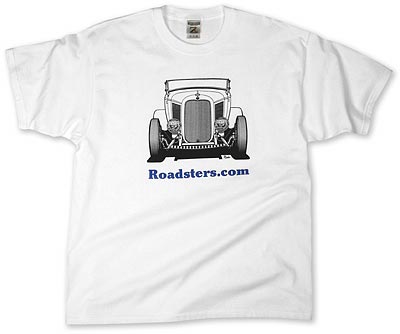 White Roadsters.com T-shirt
