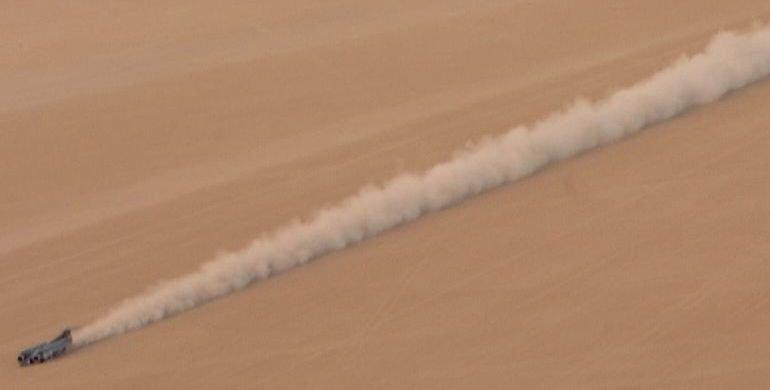 ThrustSSC at speed