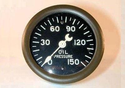 Industrial oil pressure gauge